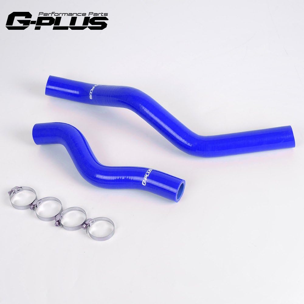2pcs Silicone Radiator Coolant Hose Kit Clamps For Honda