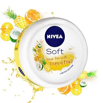 Download Free Buy Nivea Soft Light Moisturising Cream Tropical Fruit 100ml Online At Low Prices In India Amazon In PSD Mockup Template