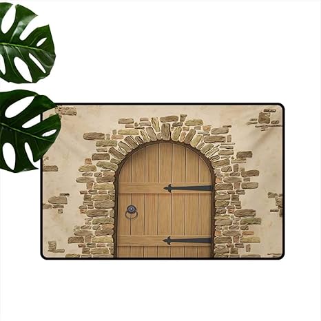 Amazon Com Indoor Floor Mat Wine Cellar Entrance Stone Arch