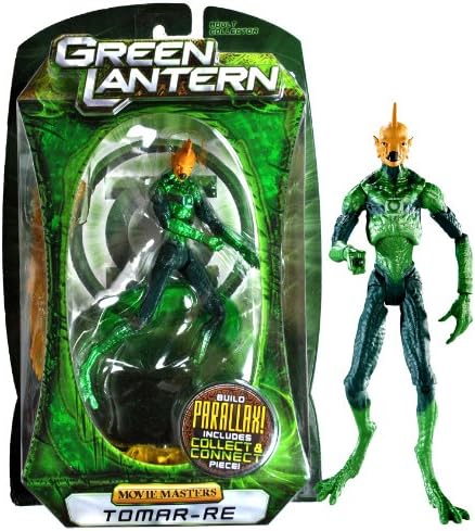 Green Lantern Mattel Year 2010 DC Movie Masters Series 6 Inch Tall Action Figure : Tomar-RE with Display Stand and Build Parallax Collect and Connect Piece