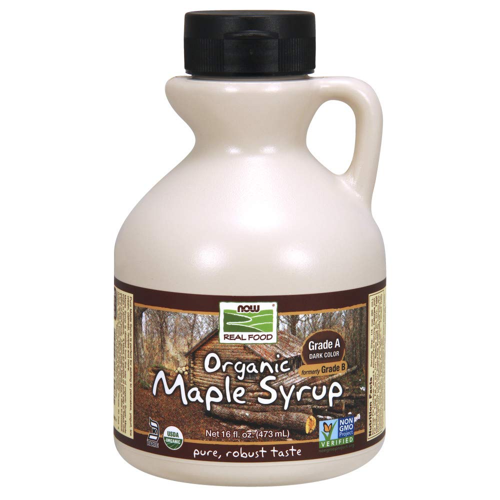 NOW Foods Organic Maple Syrup, Grade A, Dark Color (formerly Grade B