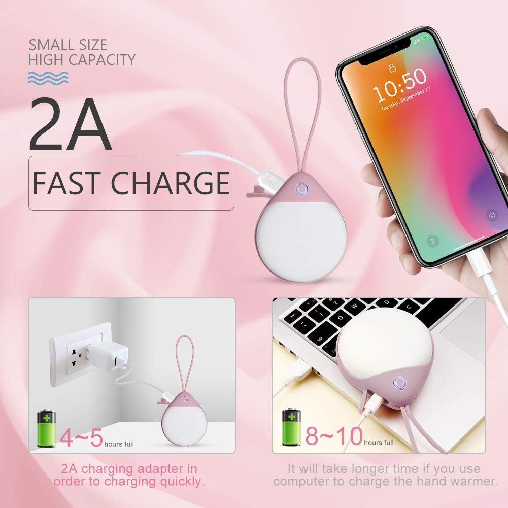 RioRand Hand Warmers for Women，Portable Hand Warmer Quick Heating Great for Men Women Kids