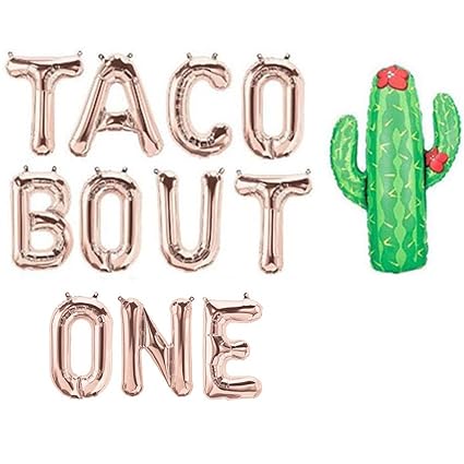 Party Supplies 16 Letter Balloons Taco Bout A Party Paper Party