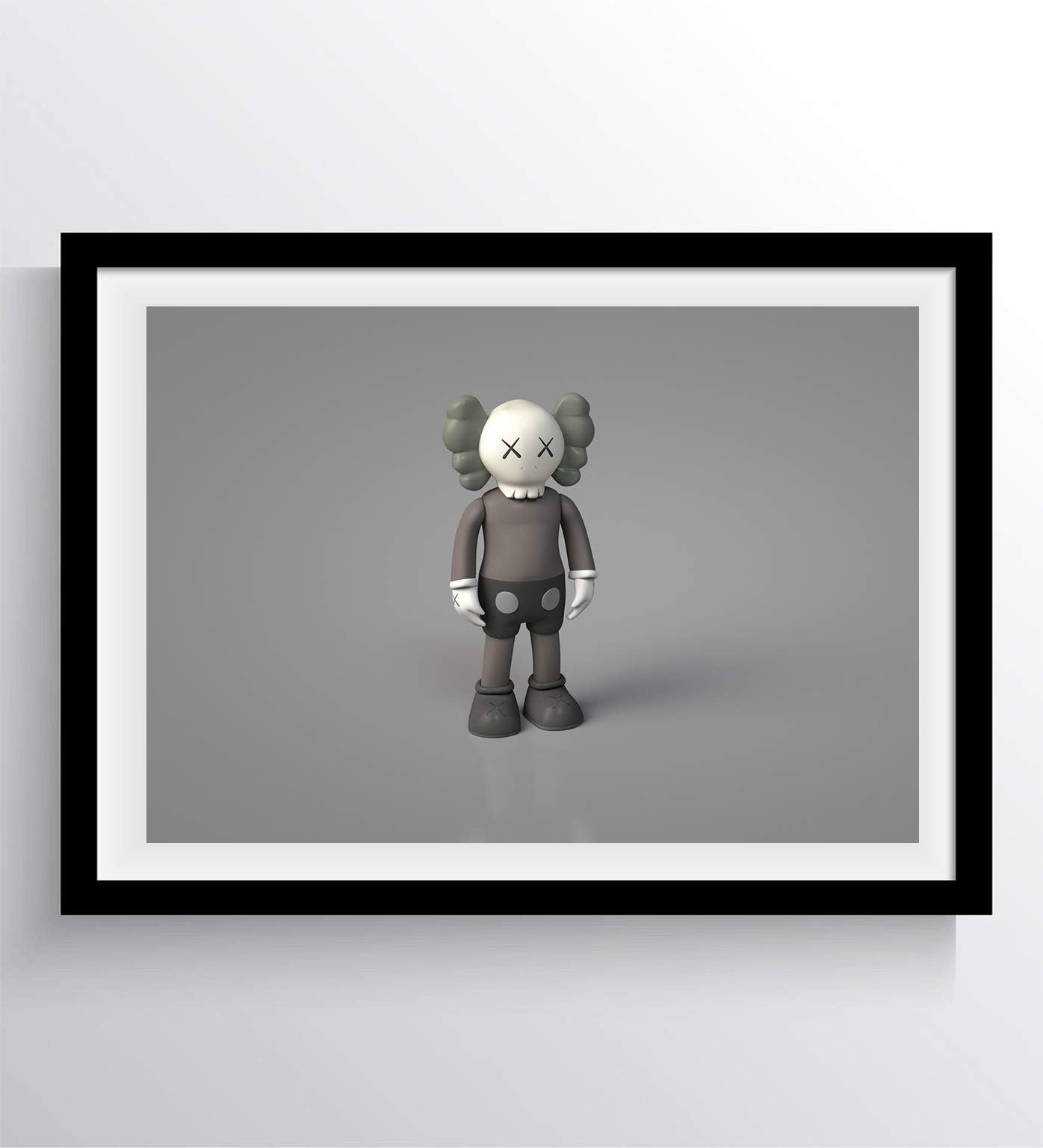 DROB Collectibles KAWS X Companion Print Poster Urban Street Supreme Poster Mural - Photography Art 17" x 22". Premium Art Print with archival Ink in Glossy Paper. Limited Edition. KWS02