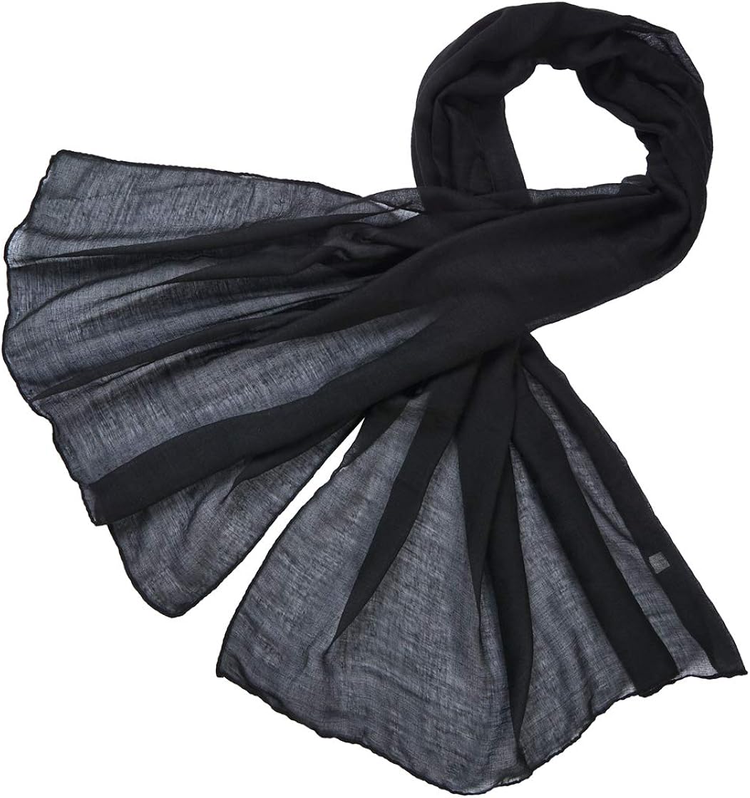 Miobo Krinkle Loop offen Schal Knitter Halstuch Unifarbe 70 x 180 Fr/&uuml;hling Sommer Herbst