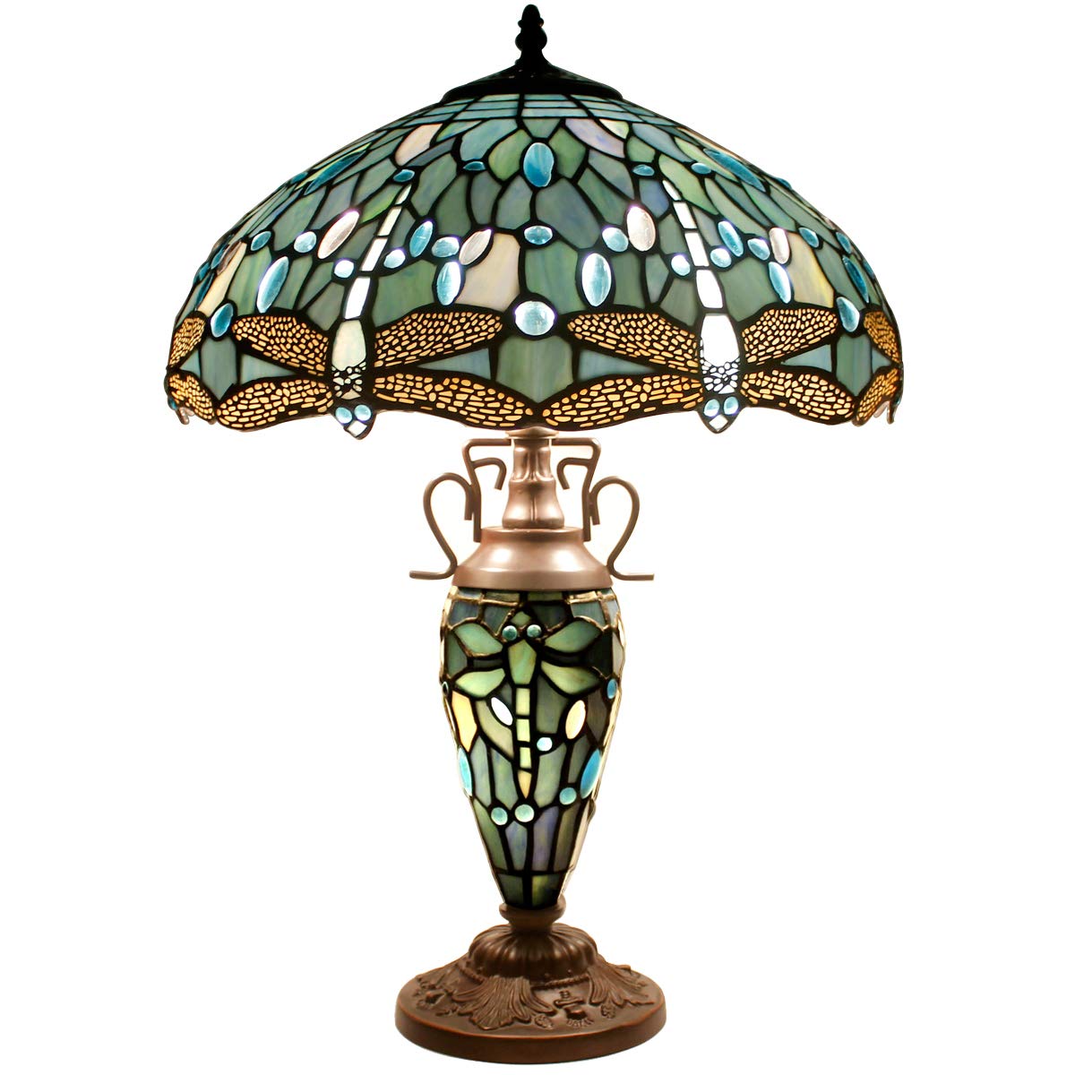 Best stained glass end table lamp