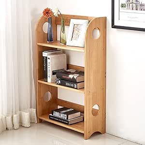 Qiangda Estantería de Pino Multicapa, estantería de Almacenamiento para