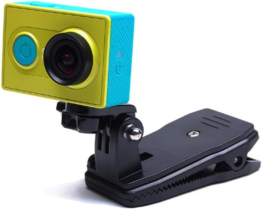 360 Degree Rotary Backpack Hat Rec Mounts Clip Fast Clamp Mount For Gopro Hero 2 3 3 Xiaomi Xiaoyi Camera Accessory Sony Action Cam Hdr As0v As100v As30v Asv Az1 Fdr X1000vr Aee Camera
