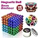 HOMOFY 5MM 216 Pcs Multicolored Magnetic Balls Magnets Toys Sculpture Building Magnetic Blocks Cube Gift for Intellectual Development Office Toy Stress Relief Gift for Teens and Adult( 8 Color)