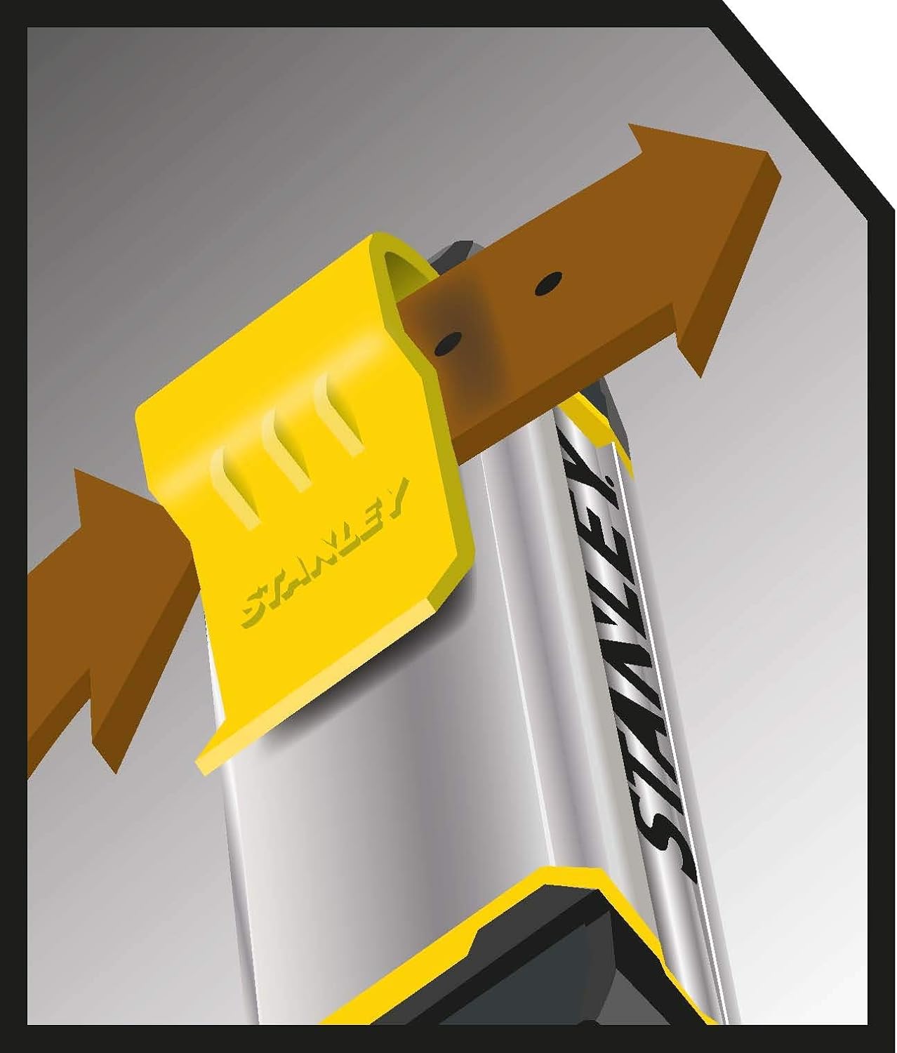 STANLEY 2-Gang 5m Powerboard with Integrated Belt Clip Durable Construction Bumpers for Added Protection - Image 4