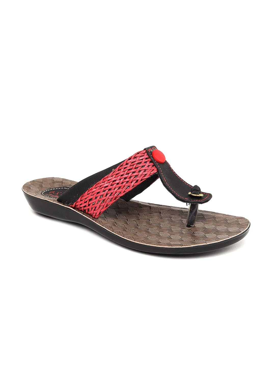 Buy PARAGON Women's Red Slippers 4 UK (35.5 EU) (PU7023LPRed) at