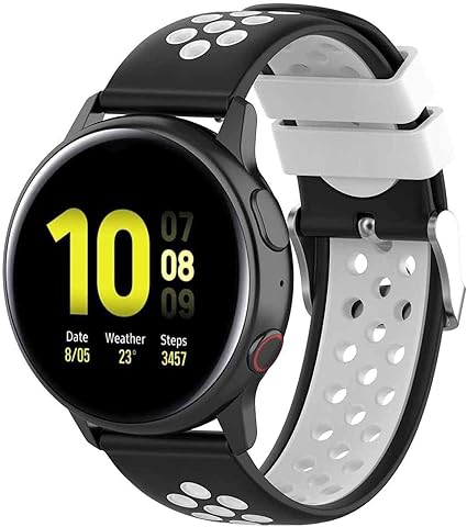 Fit For Samsung Galaxy Watch Active 2 40mm 44mm Watch Bands Garmin Vivoactive 3 Music Bands 20mm Quick Release Silicone Band Straps Wristbands For Galaxy Watch 42mm Women Men White Amazon Ca Cell