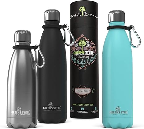 Stainless Steel Water Bottle Double Wall Vacuum Insulated Leak Proof Sports Bottle Amazon Co Uk Sports Outdoors