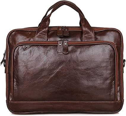 Men bag,Bolso de cuero para computadora portátil Bolso de hombro de