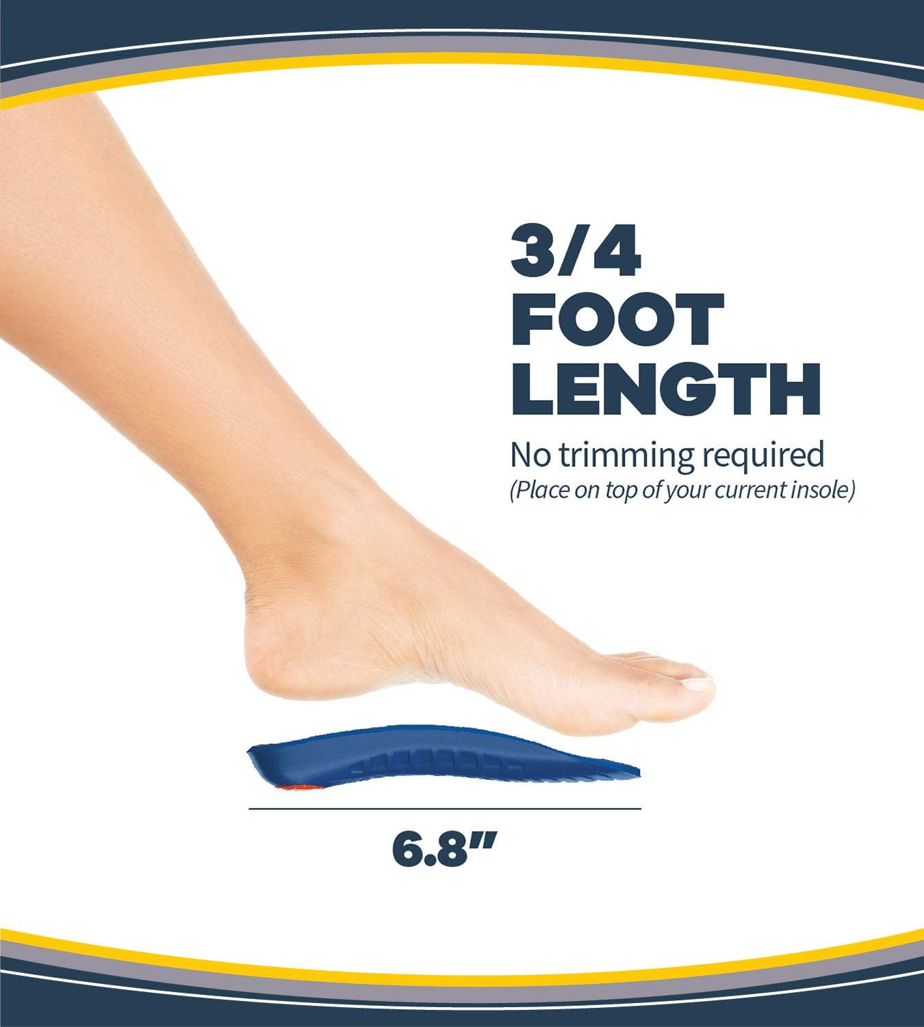 Dr. Scholl's ARCH Pain Relief Orthotics // Arch Support Inserts Clinically Proven to Provide Immediate and All-Day Relief of Arch Pain (for Women's 6-10, also available for Men's 8-12): Health & Personal Care