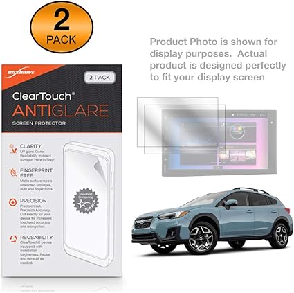 Amazon Com Subaru 2019 Crosstrek 6 5 In Screen Protector Boxwave Cleartouch Anti Glare 2 Pack Anti Fingerprint Matte Film Skin For Subaru 2019 Crosstrek 6 5 In Car Electronics