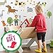Farm Animal Barnyard Wall Decals for Kids - Farming Baby Room Children Stickers for Toddlers Bedroom - Animal Wall Decor Nursery Art [>40 Art playroom clings] + Free Bird Gift!