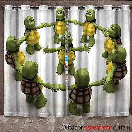 Amazon Com Blountdecor Reptile Outdoor Blackout Curtain Ninja