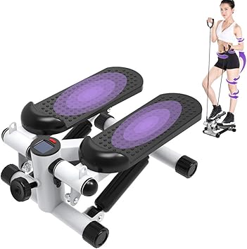 Amazon 3dステッパー フィットネスマシン 自宅有酸素運動 踏み台 室内 ダイエット 健康エクササイズ器具 筋トレ用 男女兼用 美尻 美脚 脂肪燃焼 Lcdディスプレイ 静音 エクササイズバンド付き ブラック Ipo ステッパー