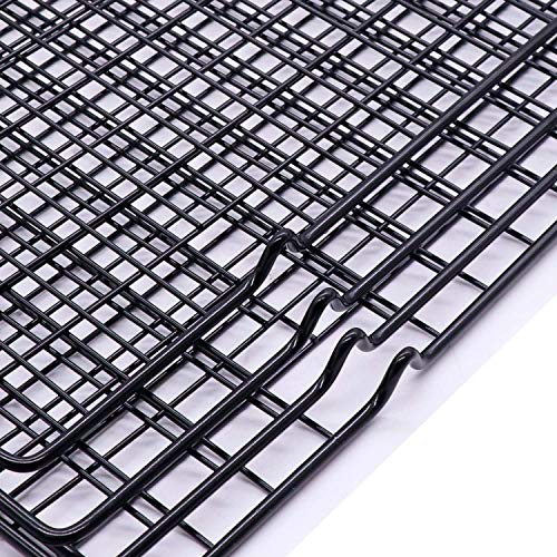 HiGift 4 Pack Cooling Racks for Baking, Wire Baking Rack Bakeware Size 16’’x10’’