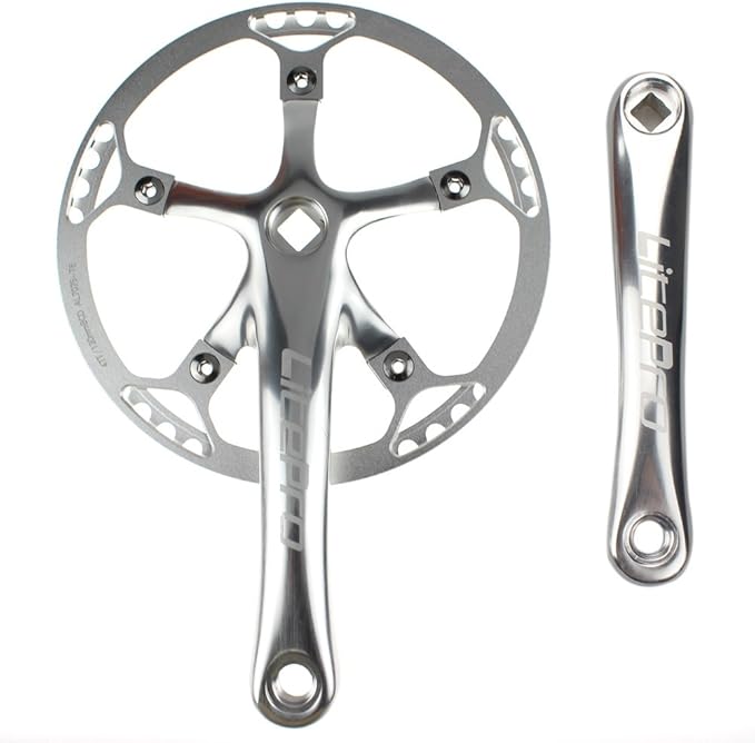 Single Speed Crankset Set 47T 170mm Crankarms 130 BCD