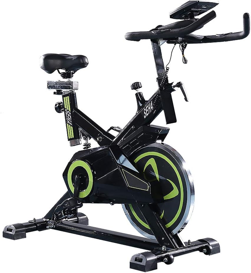 Exercise Bike Indoor Cycling,Adjustable Handlebars & Seat,Computer Reads Speed Distance Time Calories Heart Rate Sensors,Excersize Bike for Home Use Cardio Workout,Spinning Bike 14KG Flywheel