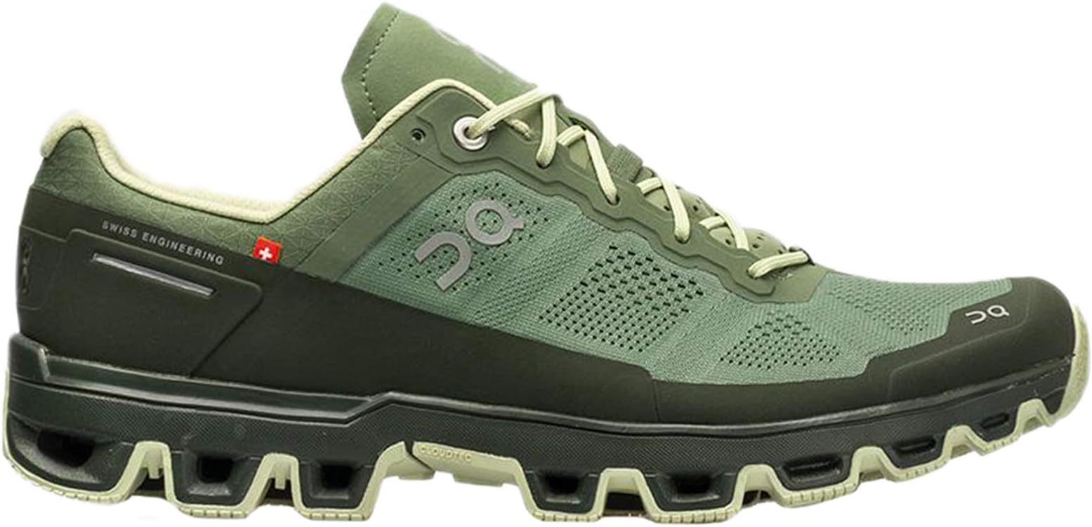 Mens Cloudventure Mesh Synthetic Reseda Jungle Trainers