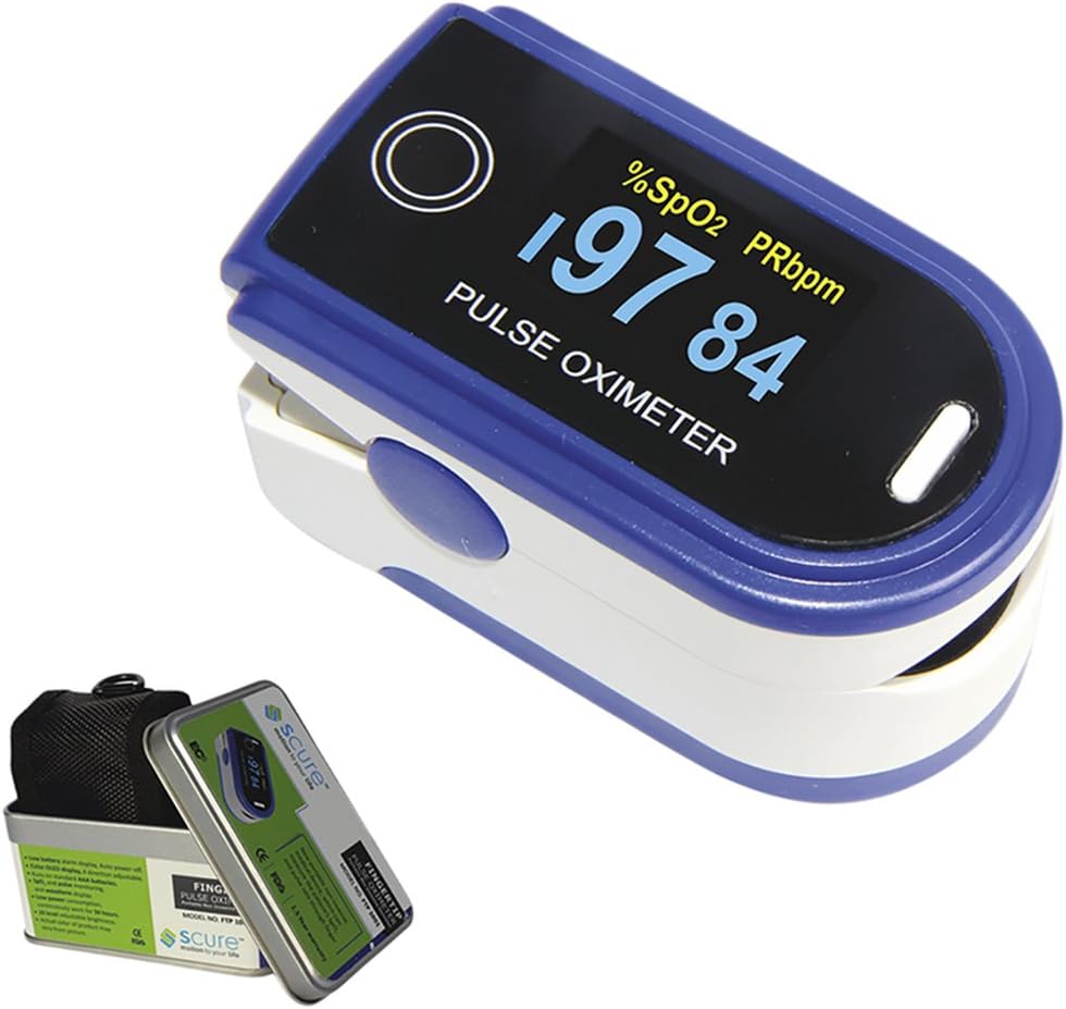 SCURE Finger Tip Pulse Oximeter (Black)