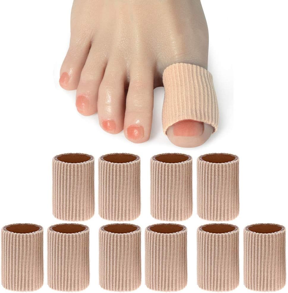DYKOOK Big Gel Lined Toe Tubes Sleeves 10 Pcs