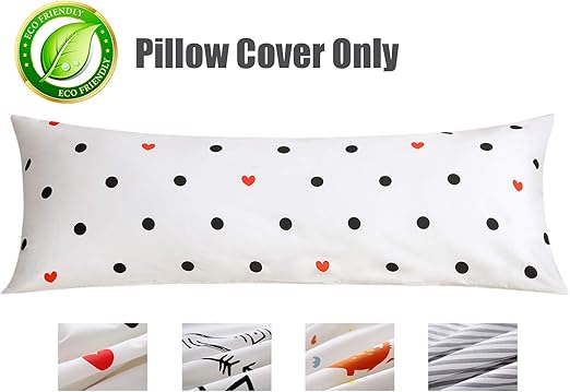 Amazon Com Kwlet Body Pillow Cover With Zipper Cotton Body Pillow