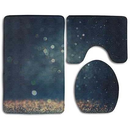 Amazon Com Skkoka Bathroom Rug Glitter Vintage Lights Background