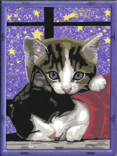 Ravensburger CreArt 28561 - Kuschelndes Kätzchen - Malen nach Zahlen Katze für Kinder ab 9 Jahre - Ostergeschenke Kinder 9 Jahre – Bild 3