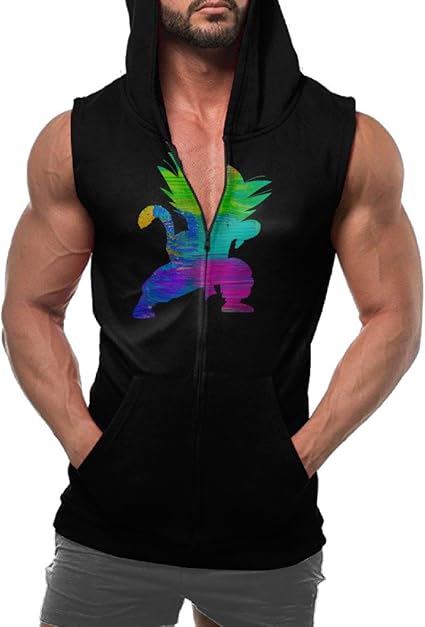 goku sleeveless hoodie