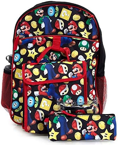 Super Mario 5-Piece Backpack Set