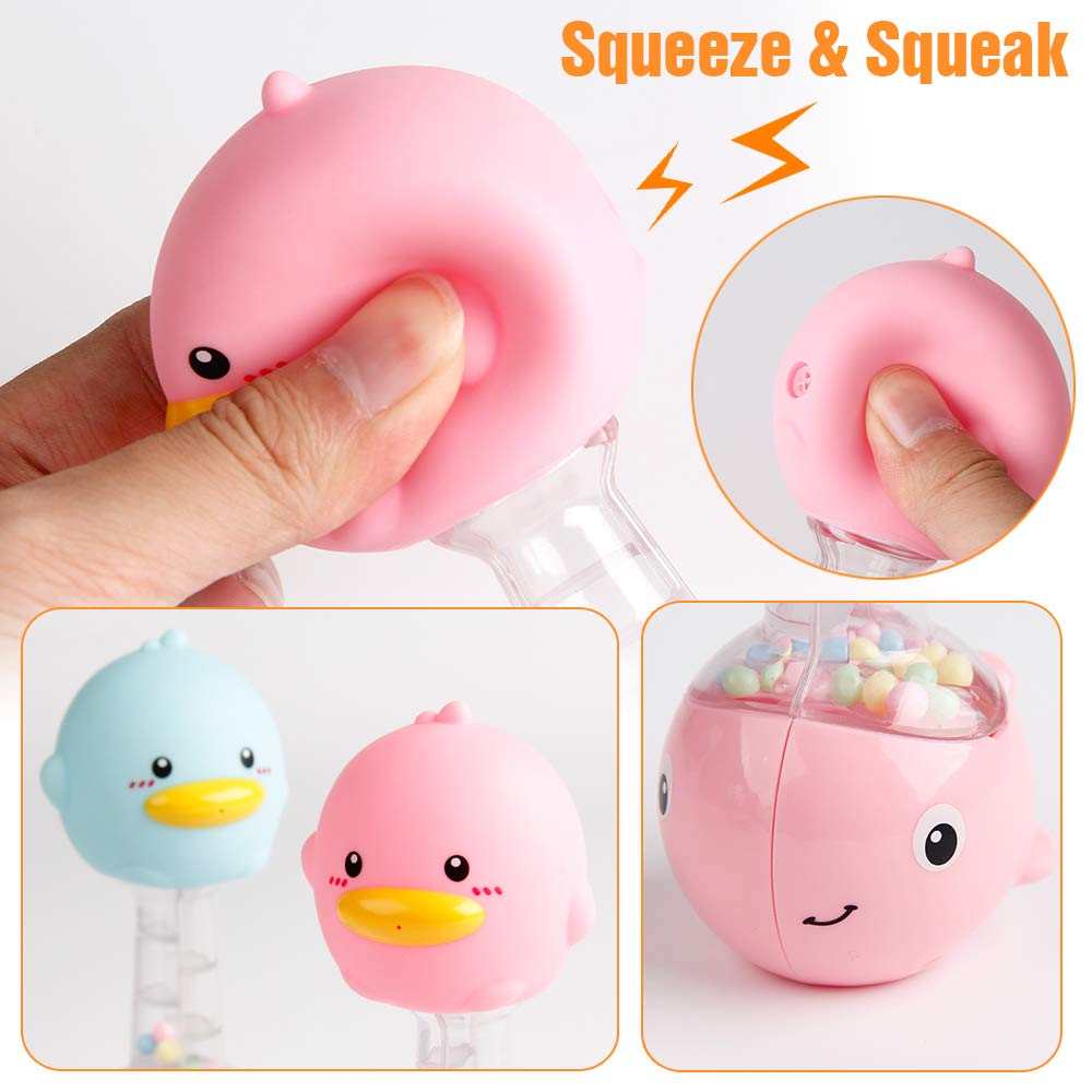 フロートとスクイーク 子供用 ベビーラトル 2個 おもちゃ 赤ちゃんのお風呂用おもちゃ B07gr2pbq2 Pengpo ラバーダック がらがらラトル 殿堂 フロートとスクイーク 子供用 ベビーラトル 2個 おもちゃ 赤ちゃんのお風呂用おもちゃ B07gr2pbq2 Pengpo ラバーダック がらがらラトル 殿堂