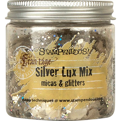 STAMPENDOUS Lux Mica and Glitter Mix, Silver