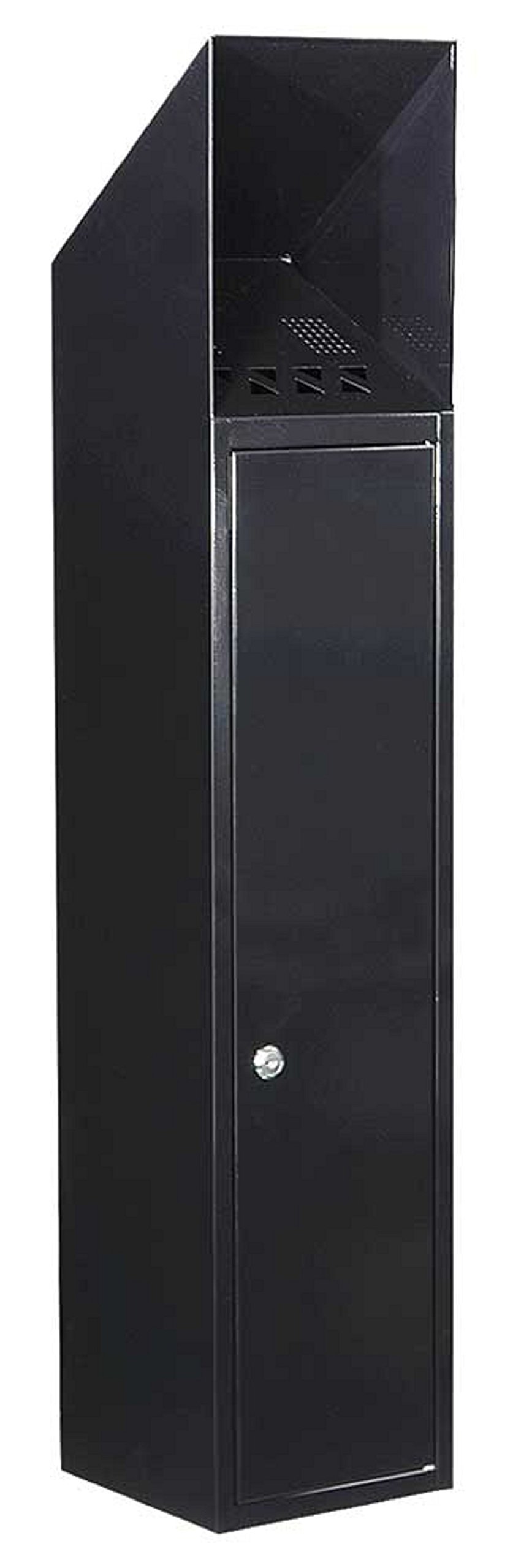 Qualarc WF-L1028S Newark Free Standing Cigarette Ash Receptacle, Black