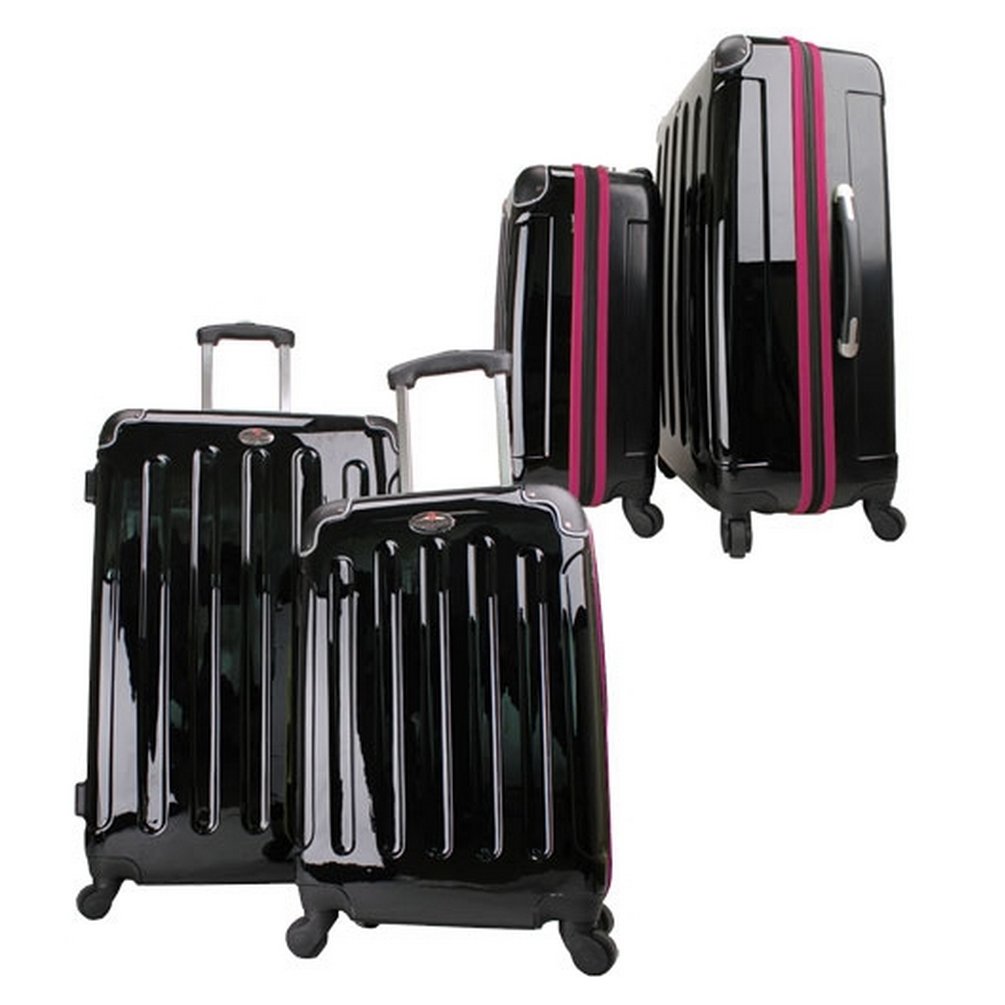Swiss Case 28 4 Wheel Hard Suitcase FREE Carryon 20 luggage set