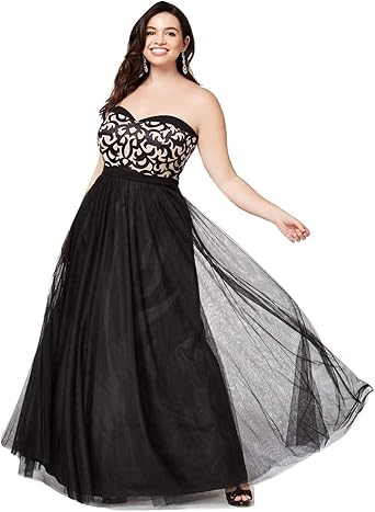 black maxi ball gown