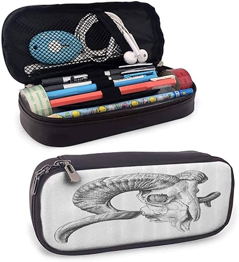 Amazon Com Skulls Decorations Collection Interlayer Pencil Case
