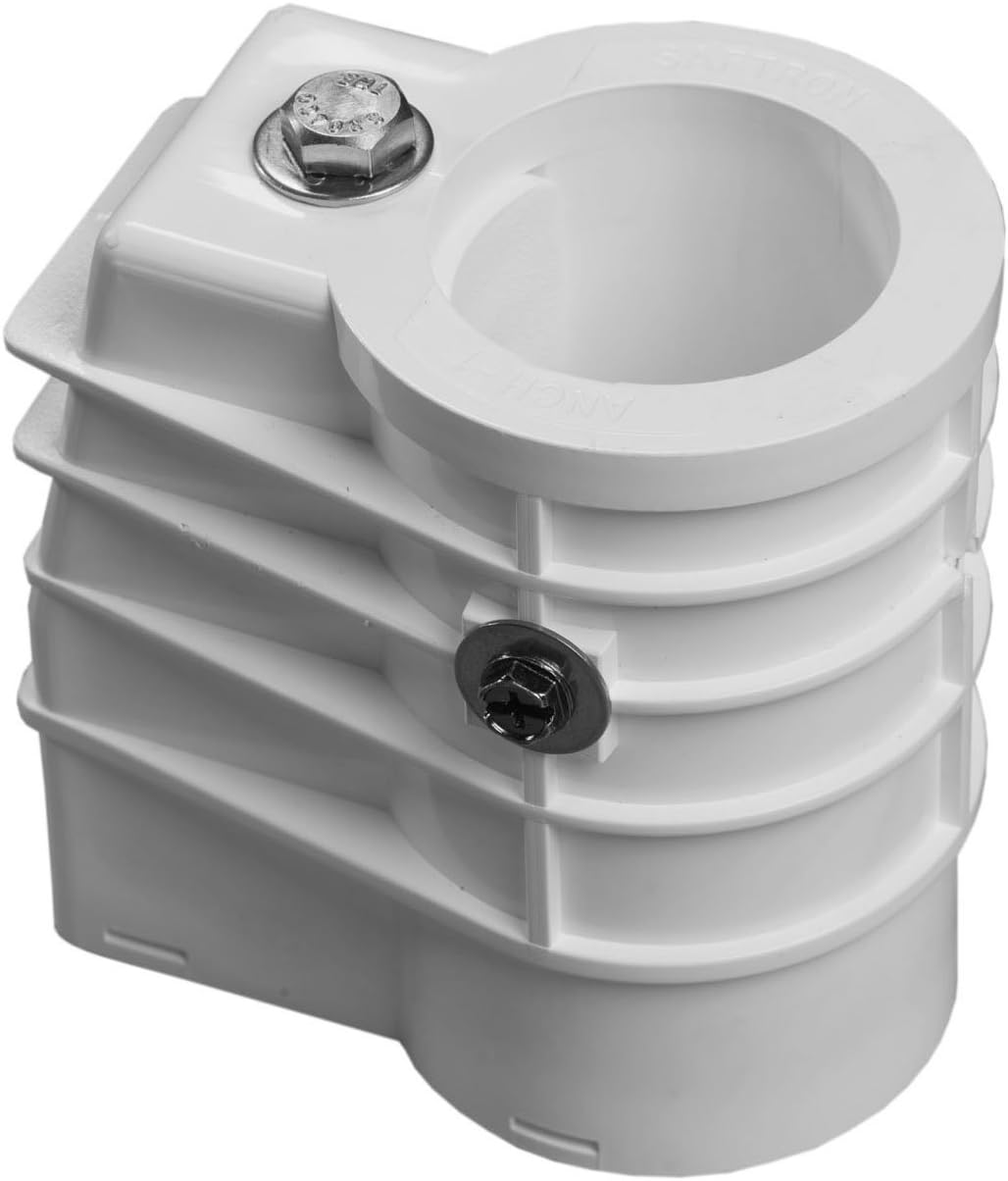 SAFTRONSAANCH 1.90" Anchor Socket White ANCH-1W for Pool Ladders and Handrails