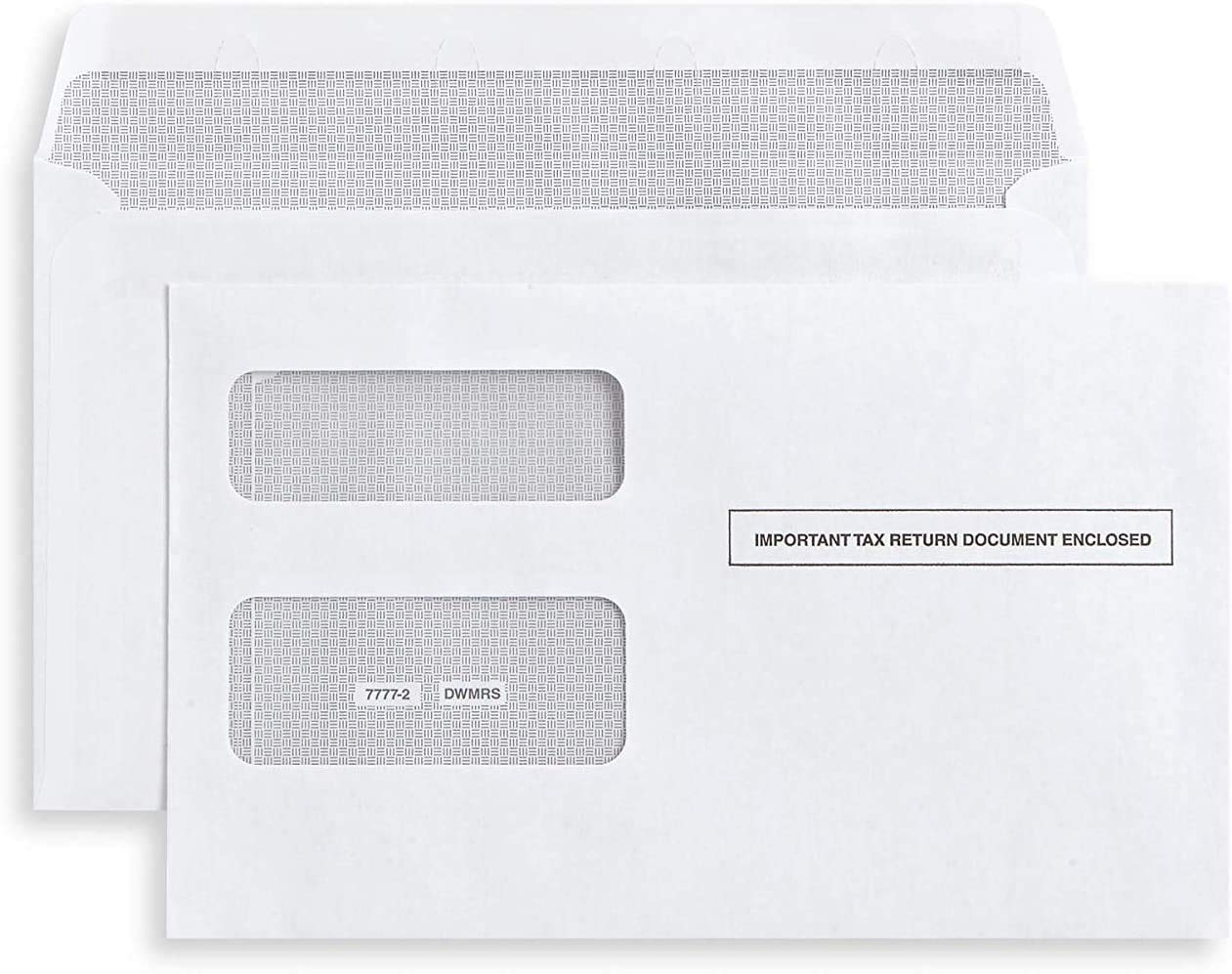 500 1099 MISC Tax Envelopes, DoubleWindow Security Envelope for 1099