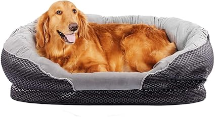 Zodae Panier Orthopédique Pour Chien Gris Lavable Antidérapant Pour Chien Taille Moyenne Et Grande Taille Xl