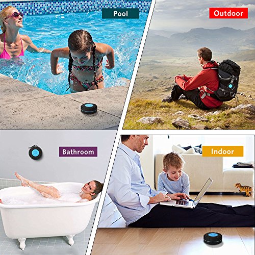 Tsumbay Waterproof Wireless Shower Speakers Portable Speaker with IPX7, Suction Cup, Speakers Buit-in Micphone for Bathroom, Shower, Boat, Pool, Beach, Kitchen, Car, Outdoor --Blue
