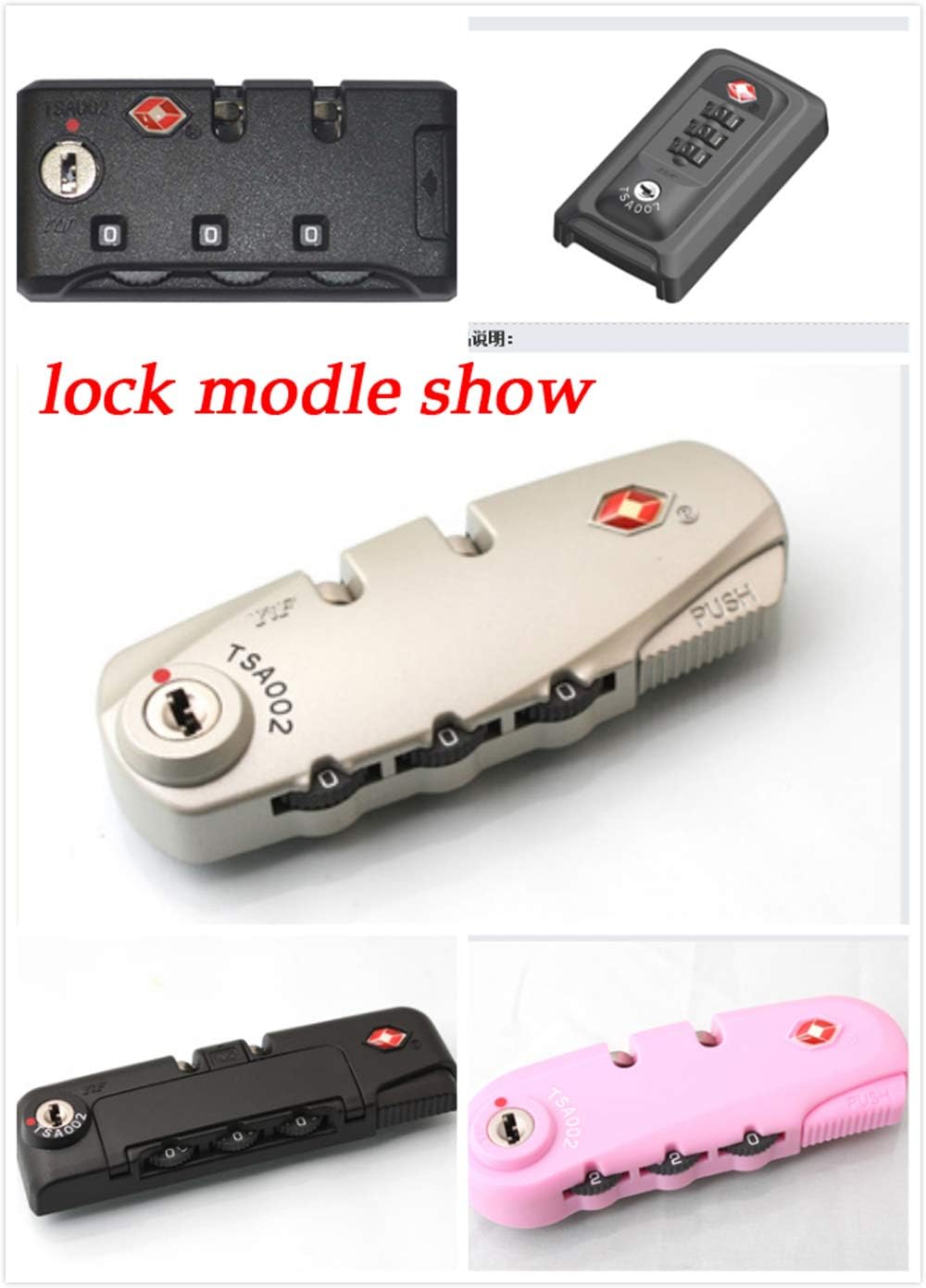 TSA Resettable 3 Digit Combination Travel Luggage Suitcase TSA 002 007 Lock Key Security (Only One TSA007 Key (Without Lock)): Home Improvement