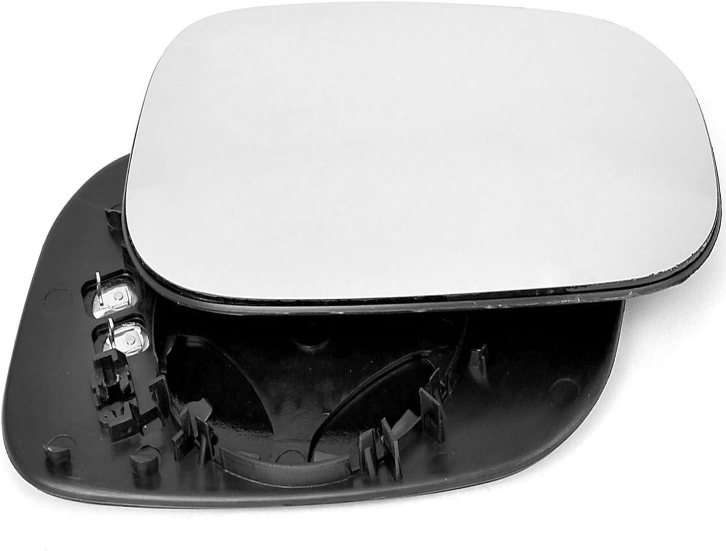 Driver right hand side Heated wing door Silver mirror glass with backing plate #C-SHY/R-VOC3006 [Clip On]