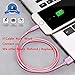 Lightning Cable, for iPhone Charger 4 Pack 3FT 6FT 10FT Nylon Braided USB Sync Data and Fast Charging Cable Cord Connect to Charger for iPad, iPod, iPhone X,8,8 Plus,7,7 Plus,6s,6 Plus,5s,5,5c (Pink)