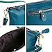 SEALINF Women's Cowhide Leather Clutch Handbag Small Shoulder Bag Purse (acid blue)