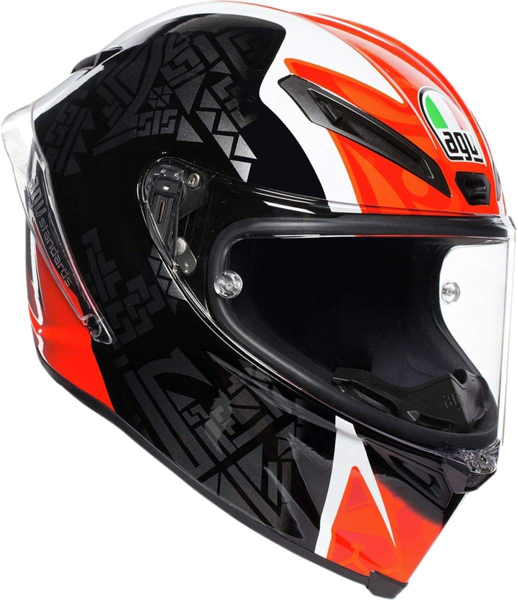 AGV Corsa R Multi Helmet, Black/Red/Green, Size: LG
