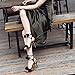 Heeled Sandals for Women Comfity Women's Tassels Sandals Lace Up Slingback Shoes High Heel Dress Sandals